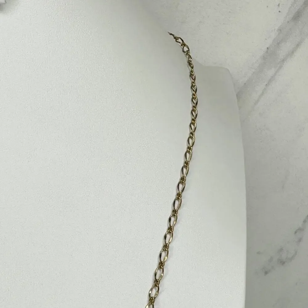 J.Crew Rhinestone Black Bead Pendant Gold Necklace ✨